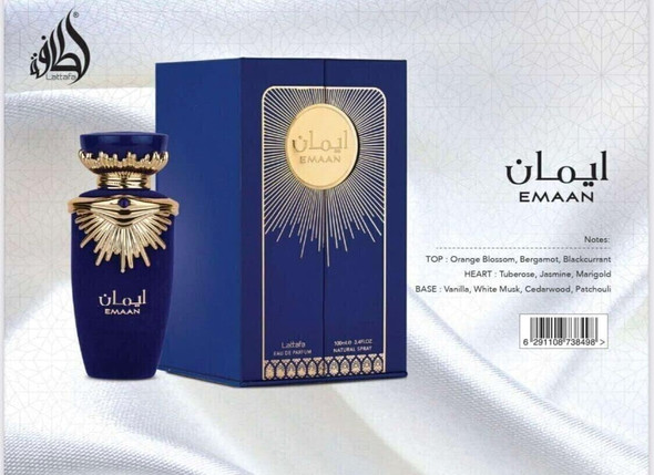 FRAGRANCE LATTAFA EMAAN EAU DE PARFUM 3.4OZ