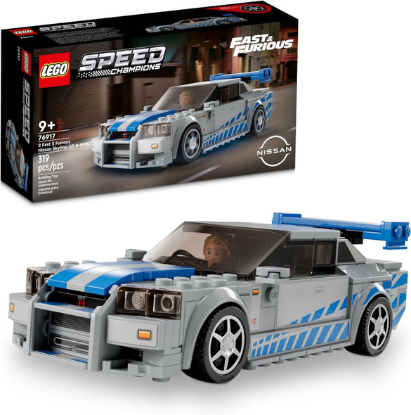 Toy LEGO Speed Champions 2 Fast 2 Furious Nissan Skyline GT-R 76917 319pcs