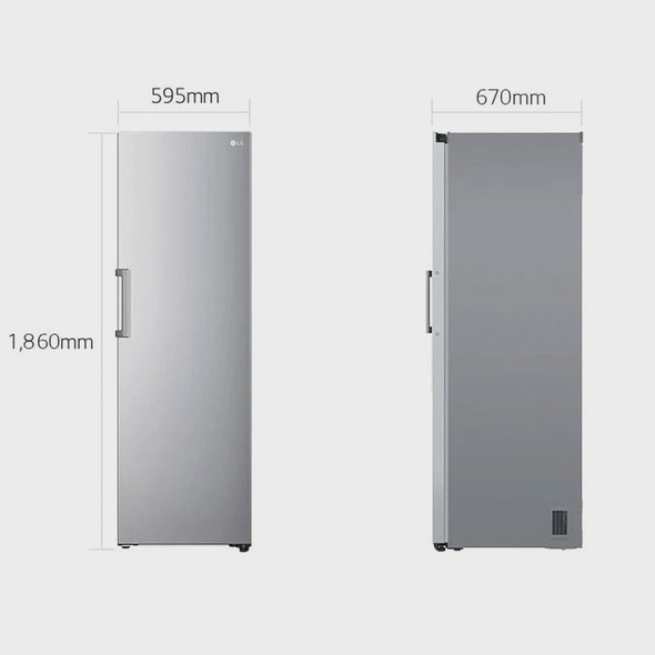 FREEZER LG LC34BGP 11.3CF UPRIGHT STAINLESS STEEL