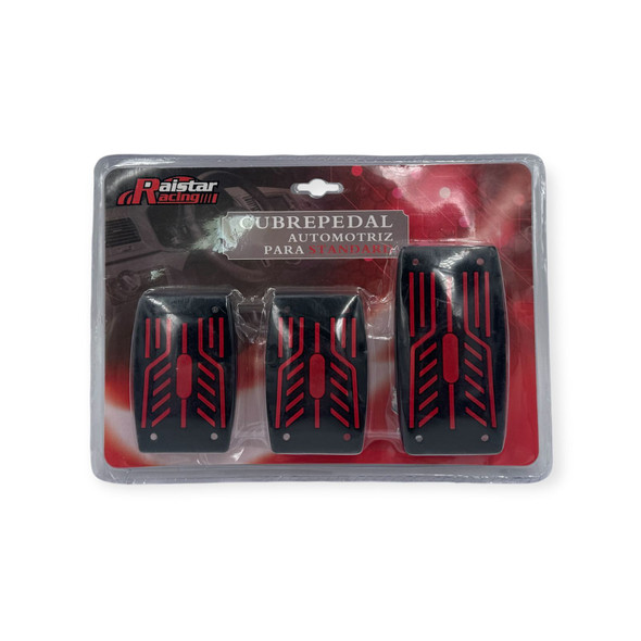 CAR PEDAL SET RAISTER RACING CUBREPEDAL 3PCS G-011 CAR PEDAL SET RAISTER RACING CUBREPEDAL 3PCS G-011