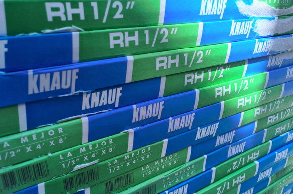 GYPSUM BOARD 1/2" MOISTURE RESISTANT KNAUF SHEETROCK
