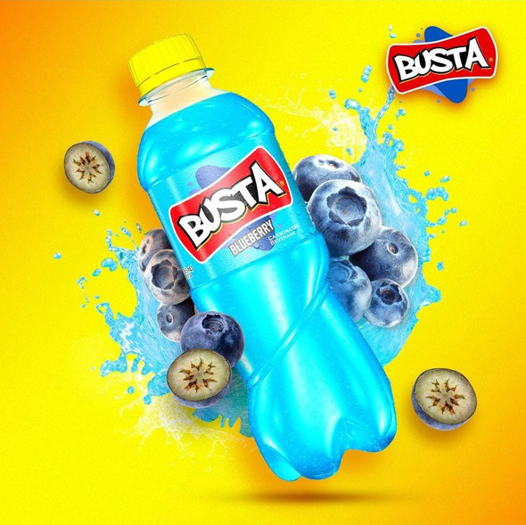 BUSTA BLUEBERRY FLAVOURED DRINK 355ml 12 fl oz