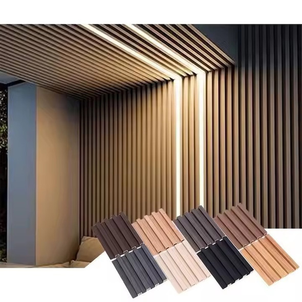 PVC WALL PANEL GROVE DESIGN 9.5FT X 6.5" WIDE #W03 DK GREY