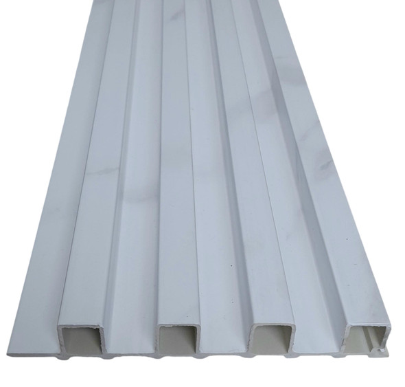 PVC WALL PANEL GROVE DESIGN 9.5FT X 6.5" WIDE #W04 WHITE