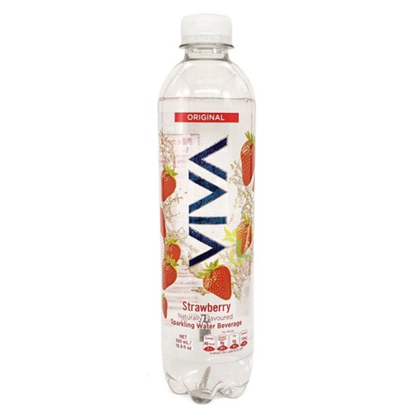 VIVA STRAWBERRY SPARKLING WATER 16.9fl oz 500ml VIVA STRAWBERRY SPARKLING WATER 16.9fl oz 500ml