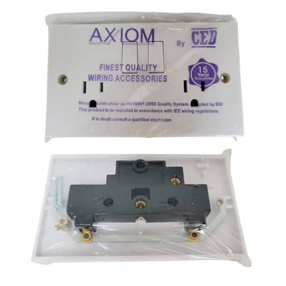 SWITCH SOCKET OUTLET CED 15AMPS DOUBLE DUPLEX CED