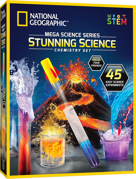 Toy national Geographic Stunning Chemistry Set  Mega Science Kit