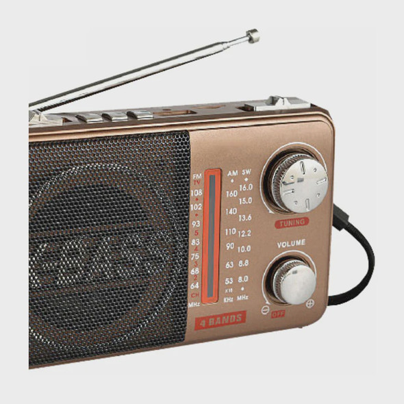 RADIO SANKEY R-502 FM USB SD BLUETOOTH MUSIC BOX RECHARGEABLE
