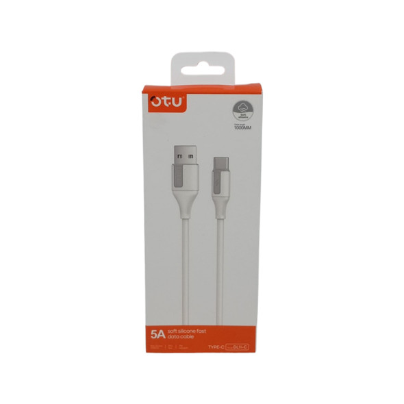 CHARGER CABLE USB OTU DL11-C 1M TYPE-C 5A FAST DATA CABLE SOFT SILICONE