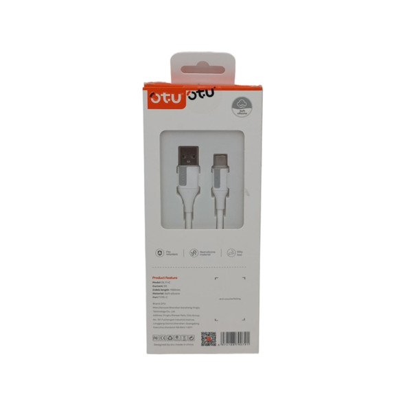 CHARGER CABLE USB OTU DL11-C 1M TYPE-C 5A FAST DATA CABLE SOFT SILICONE