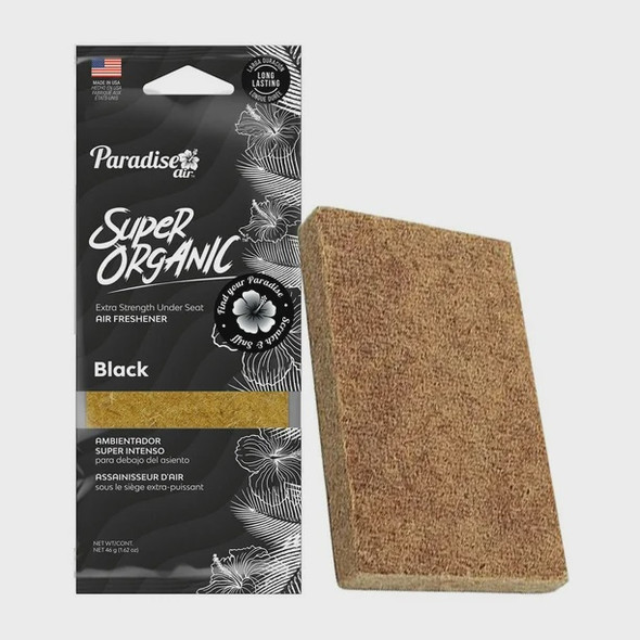 CAR AIR FRESHENER PARADISE AIR SUPER ORGANIC BLACK SO-003 BLACK