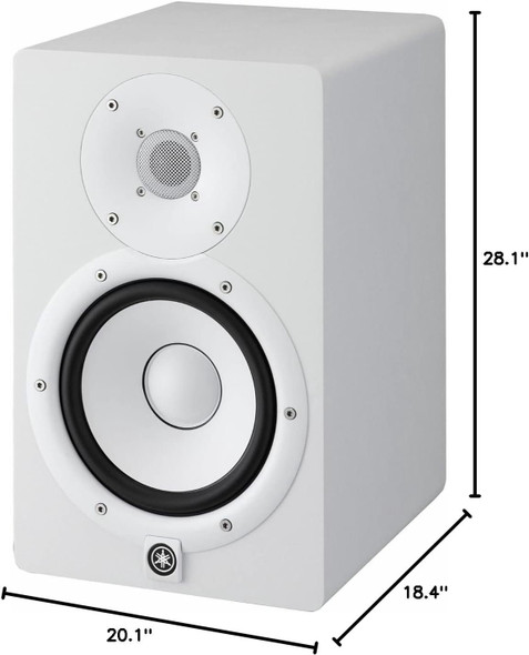 SPEAKER BOX YAMAHA HS7W WHITE STUDIO MONITOR POWERED EACH