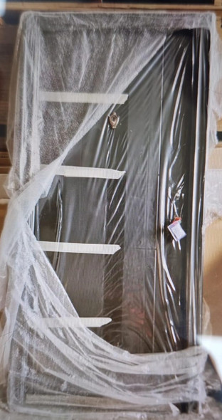 DOOR METAL SINGLE BLACK METAL STRIP #223-1 2050X960X50MM GYN-S888
