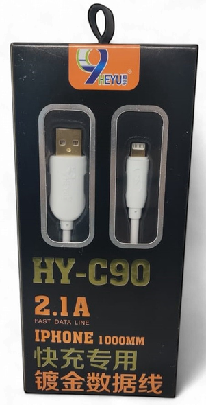 CABLE USB HEYU HY-C90 2.1A MICRO 1000MM IPHONE