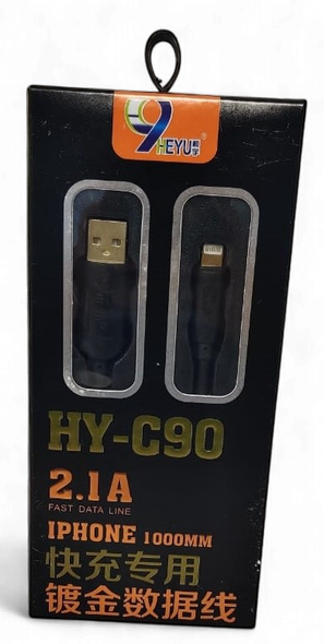CABLE USB HEYU HY-C90 2.1A MICRO 1000MM IPHONE