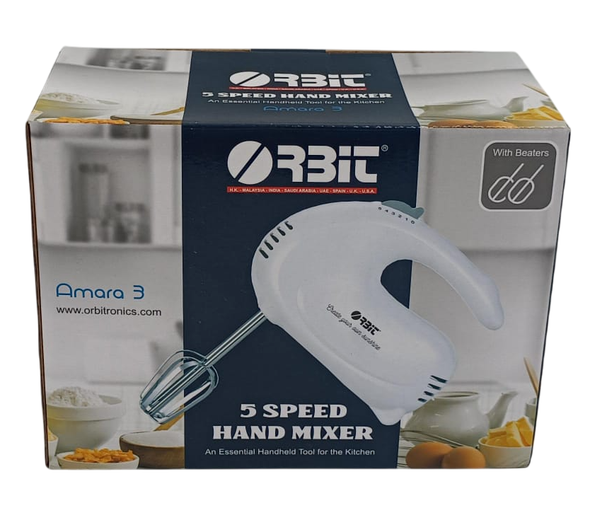 CAKE MIXER (HAND) ORBIT AMARA 3 WHITE