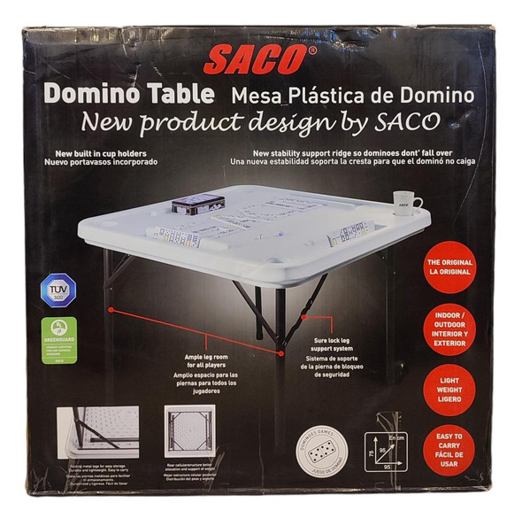 TABLE FOLDING PLASTIC SACO DOMINO TABLE 04-FR-33134