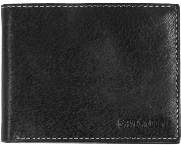 Wallet Men Steve Madden Black / Brown Leather