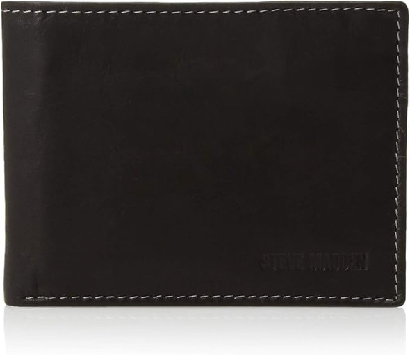Wallet Men Steve Madden Black / Brown Leather