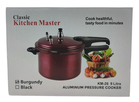 PRESSURE COOKER KITCHEN MASTER CLASSIC KM-26 9L BURGUNDY