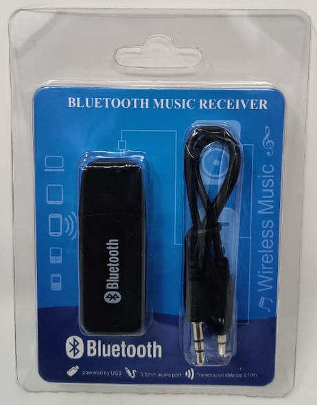 ADAPTER USB BLUETOOTH BT-163 H-163 MUSIC BT-RECEIVER 3.5MM  AUDIO PORT
