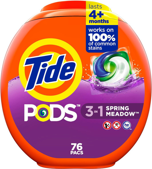 Washing Machine Detergent Tide PODS / Free & Gentle 76 count