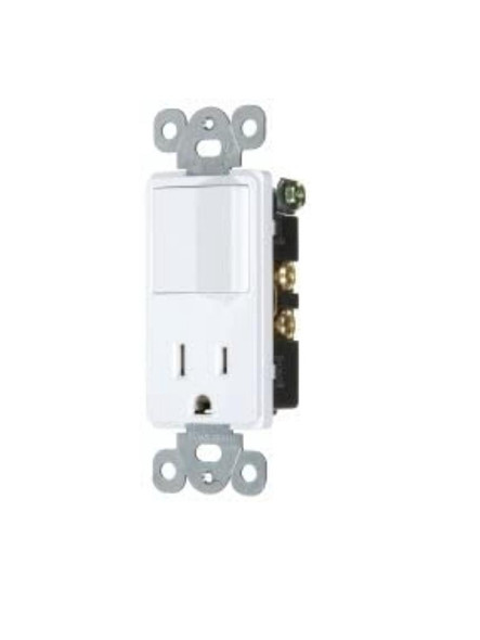 SWITCH WITH OUTLET VISTA DECORA 15A SP 4363 46014