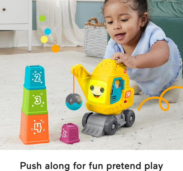 Toy Fisher-Price Count & Stack Crane with Blocks Toy Fisher-Price Count & Stack Crane with Blocks
