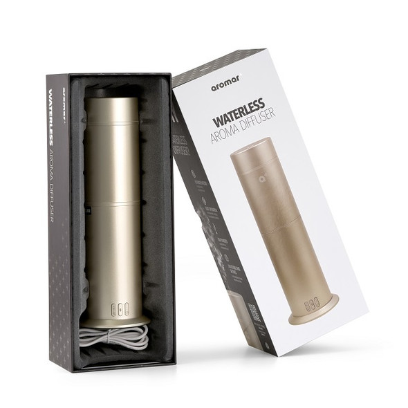 AROMAR WATERLESS DIFFUSER CYLINDER GOLD AP-3004 AROMAR WATERLESS DIFFUSER CYLINDER GOLD AP-3004