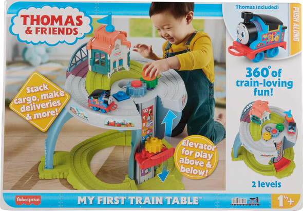 Toy Thomas & Friends My First Train Table w/ Track & Cargo Stacking