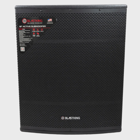 SPEAKER BOX BLASTKING 18" I77-BPS18PRO POWERED 1600W DSP CLASS-D SOLD EACH