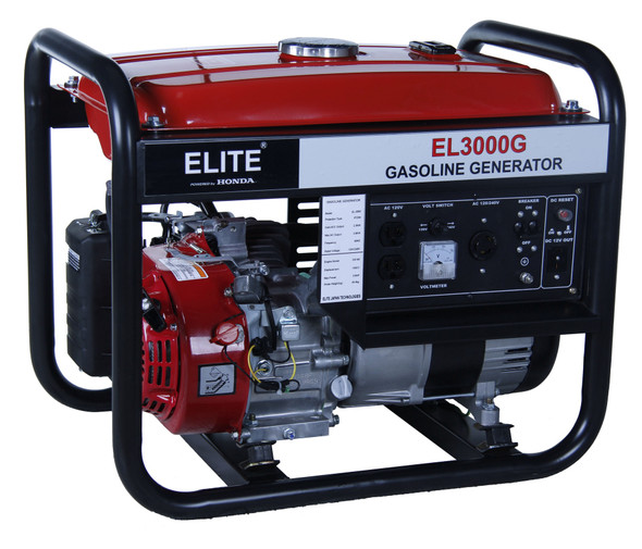 GENERATOR ELITE 2600W EL3000G GAS HONDA ENGINE