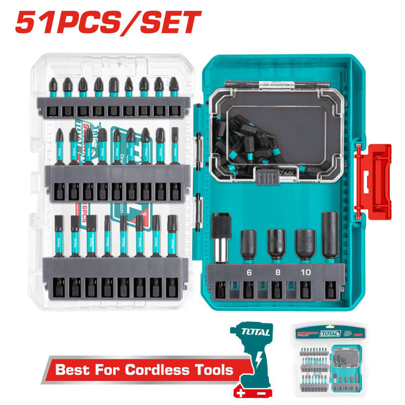 SCREWDRIVER BIT SET 51PCS TOTAL UTACSDL25106 IMPACT