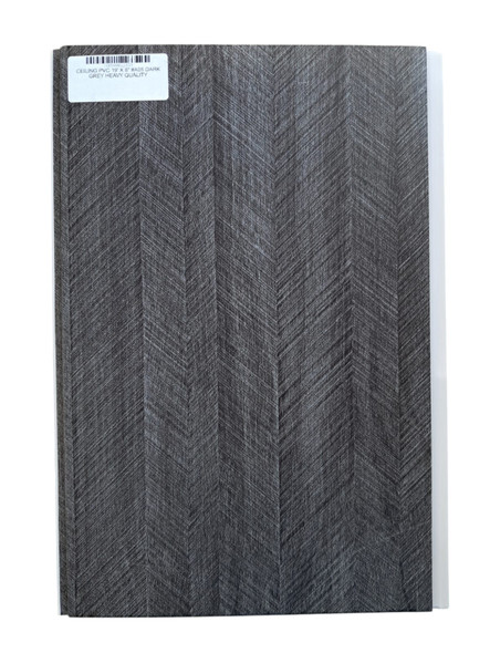 CEILING PVC 19' X 8" #A05 DARK GREY HEAVY QUALITY