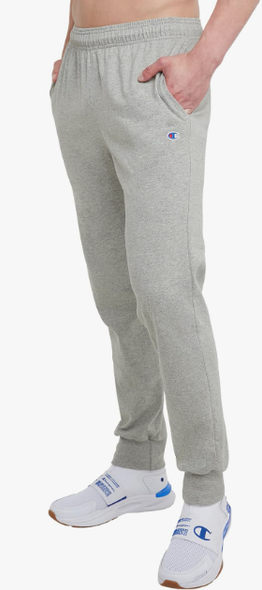 Men Joggers Champion Jersey Navy / Grey