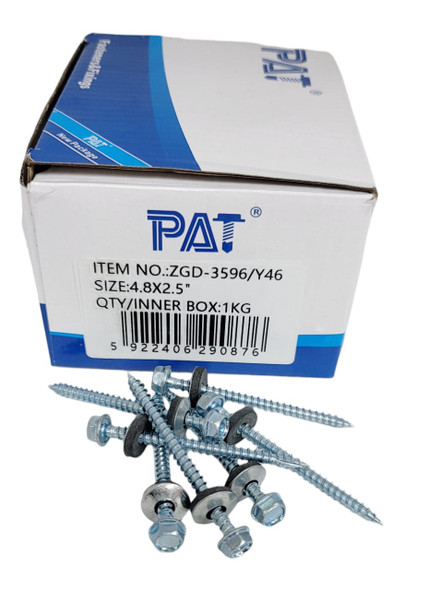SCREW IND. 2 1/2" UNPAINTED METAL-WOOD 4.8X2.5" PAT ZGD-3596/Y46 118PCS PER BOX