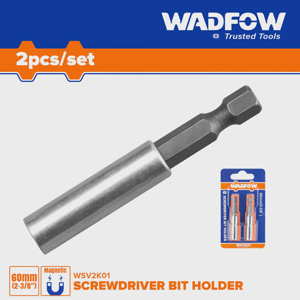 BIT ADAPTOR WADFOW 2PCS WSV2K01 60MM SCREWDRIVER BIT HOLDER