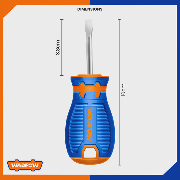 SCREWDRIVER 4" FLAT WADFOW WSD1961 SL6.5 X 38MM