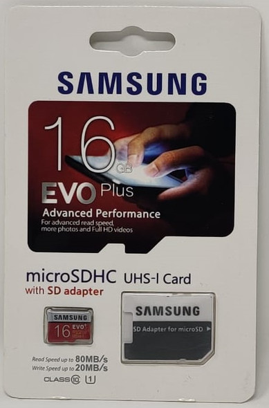 COMPUTER SD MICRO CARD 16GB WITH 1ADPTOR EVO PLUS