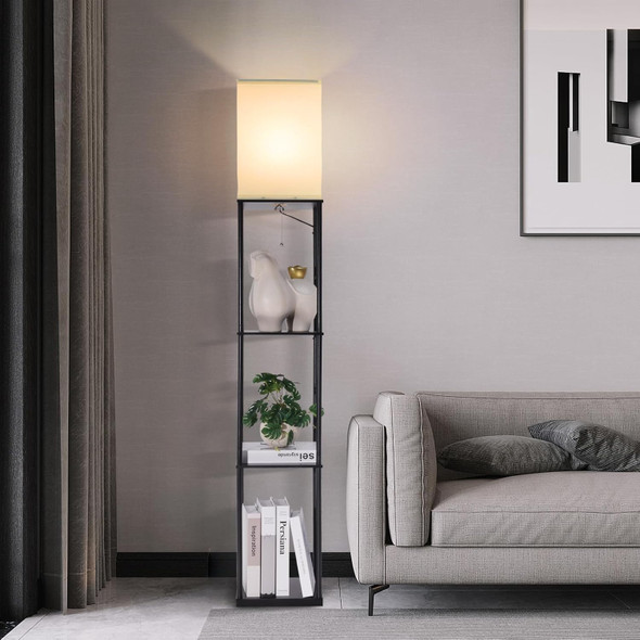 Floor Lamp Modern Shelf