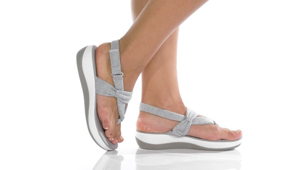 Footwear Women Clarks Nicole Sandal Grey / navy / 7.5 / Grey Footwear Women Clarks Nicole Sandal Grey / navy / 7.5 / Grey