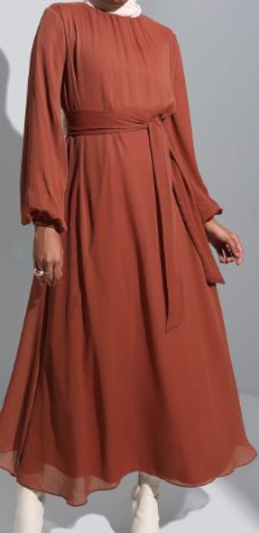 Dress Ombré Burgandy / Plain Rust