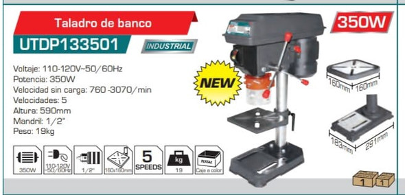 DRILL PRESS TOTAL UTDP133501 350W