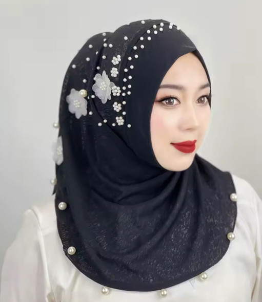 Hijab Scarf Kids Pull On Pearl Assorted Colors Hijab Scarf Kids Pull On Pearl Assorted Colors
