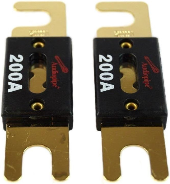 FUSE AUTO ANL-200A GOLD FLAT 200A AUDIO PIPE 2PCS PACK