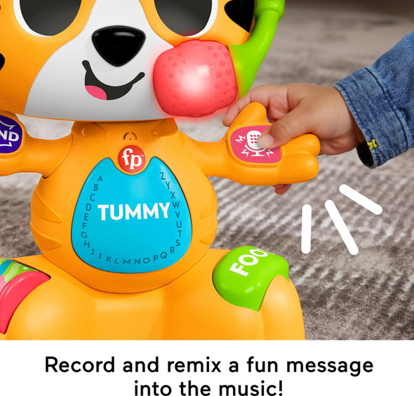 Toy Fisher-Price Link Squad Bop & Groove Tiger with Music & Lights