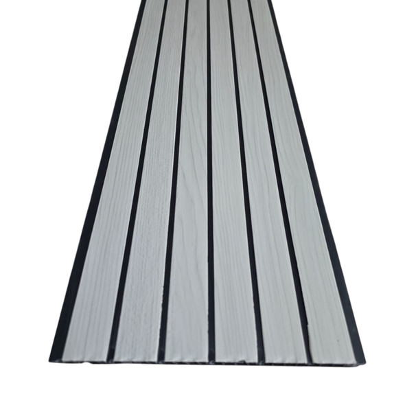 CEILING PVC 19' X 8" #KB03 OFF WHITE WITH GROOVE HEAVY QUALITY