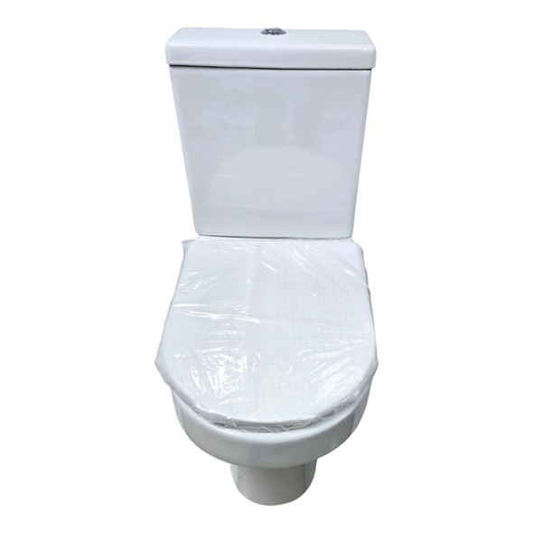 TOILET SET BISMAN P TRAP CLOSED COUPLED WHITE DUAL FLUSH ASPT4007S