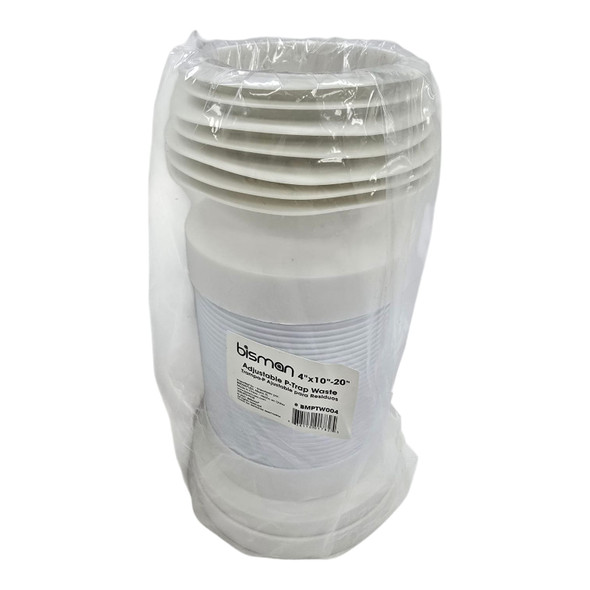 PVC PAN CONNECTOR 4" BISMAN FLEXIBLE ADJUSTABLE BMPTW004