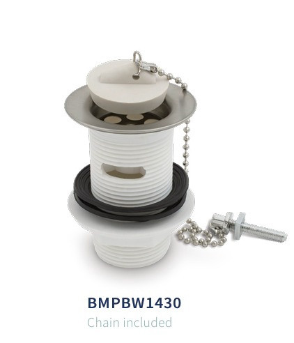 SINK WASTE PVC 1 1/4" X 3 1/4" BISMAN BMPBW1430